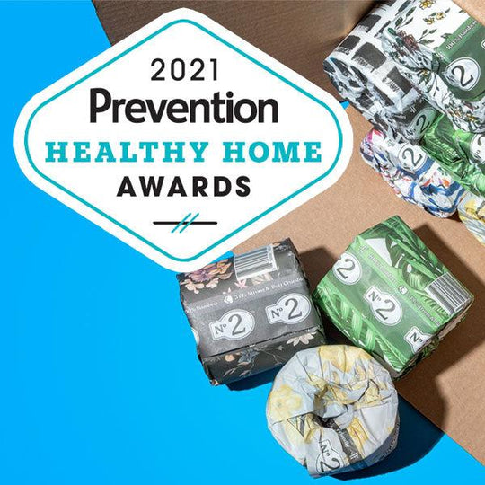 Prevention Magazine Healthy Home Awards 2021 - Best Sustainable Toilet Paper - Rizzi Home (formerly No. 2 Toilet Paper)